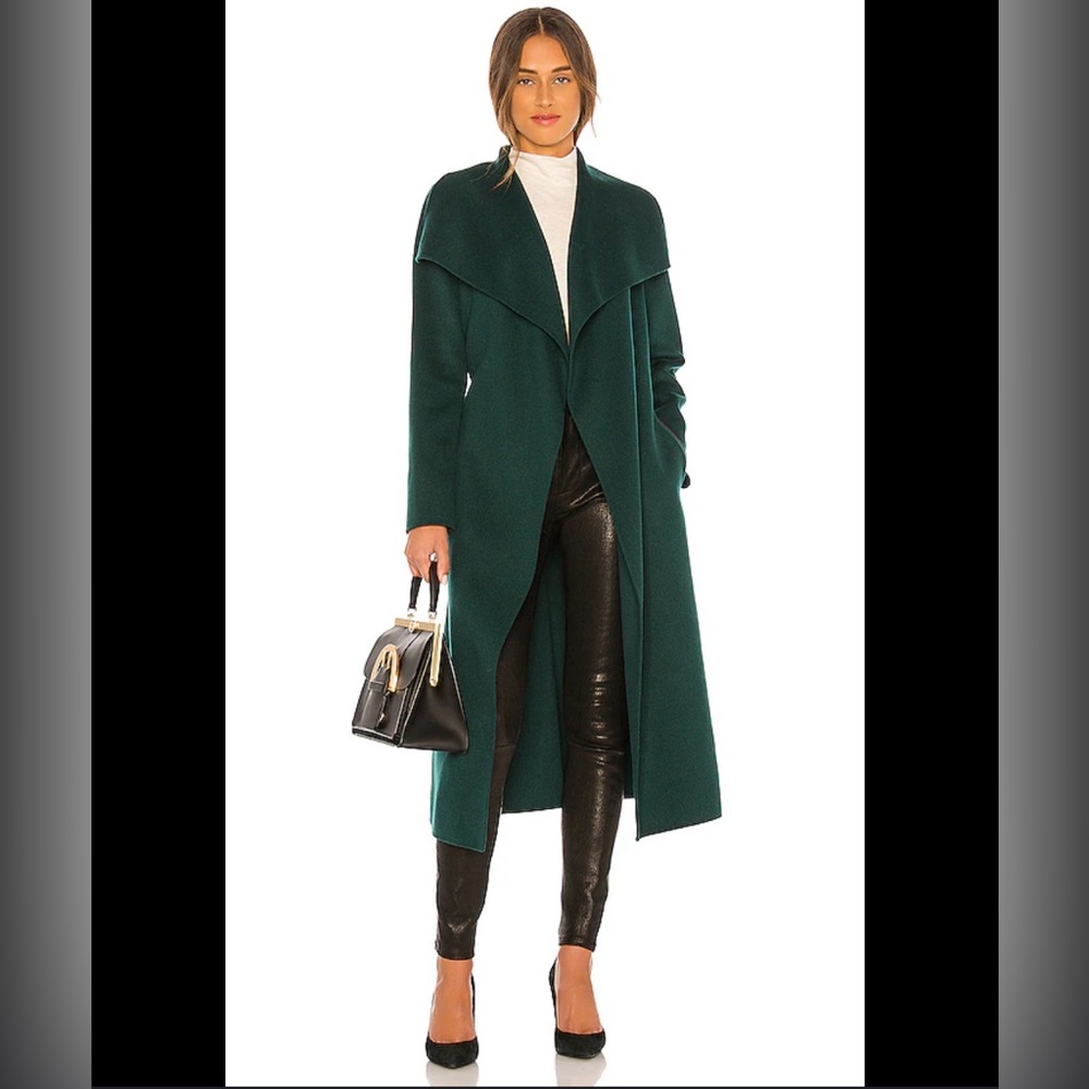 Mackage green wool coat long